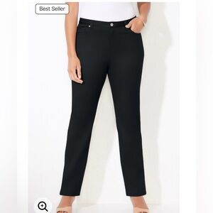 ✨NWT✨ Catherine’s Sateen Stretch Comfort Waist Pants Size 16WP - Light Blue